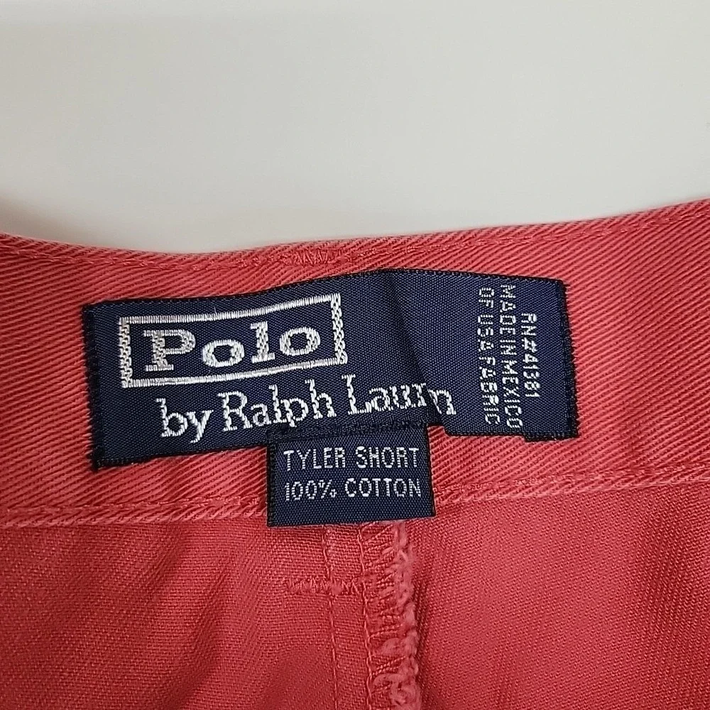 Polo‎ Ralph Lauren Tyler Shorts Mens 35 Pink Pleated Classic Chino